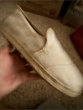 Beige Slip-On Espadrille Shoe